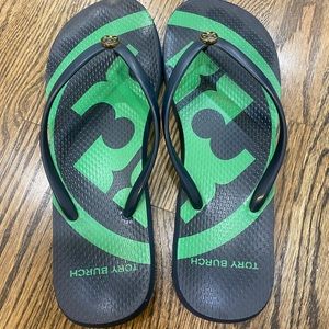 Women’s Tory Burch Navy Flops Size 8